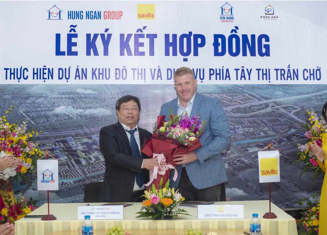Hưng Ngân Group ký kết hợp đồng thực hiện dự án KĐT & DV phía Tây TT Chờ